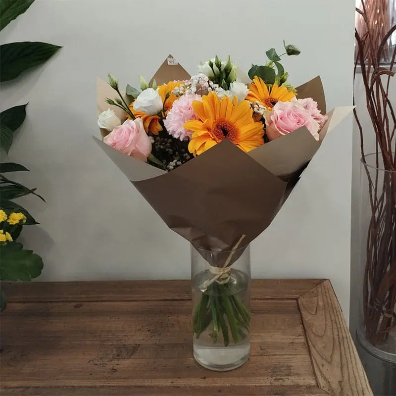 Fleuriste Fresnes : bouquet Harmonie roses et gerberas