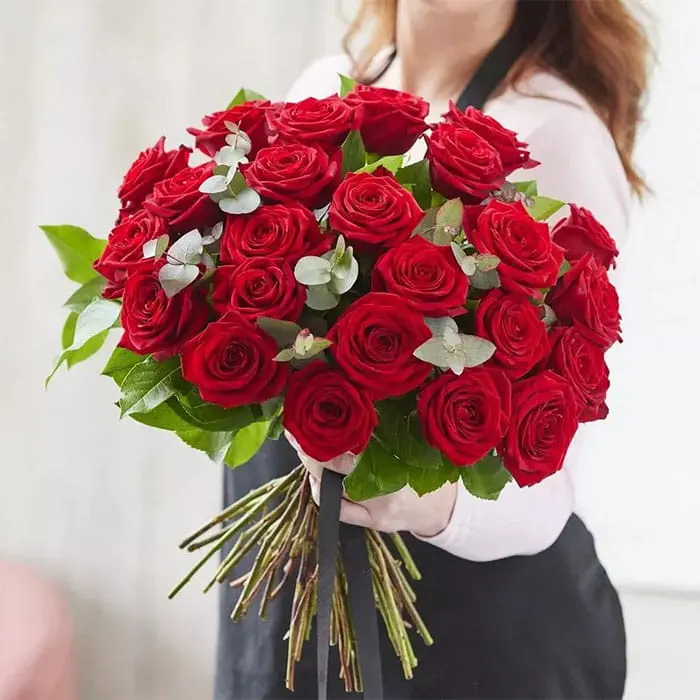 Fresnes : bouquet de roses