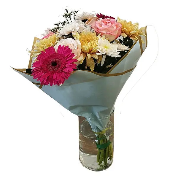 L'Artisan Floral Parisien Fresnes : bouquet gerberas, chrysanthèmes et roses