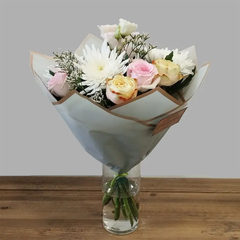 L'Artisan Floral Parisien, Fresnes : bouquet roses et chrysanthèmes